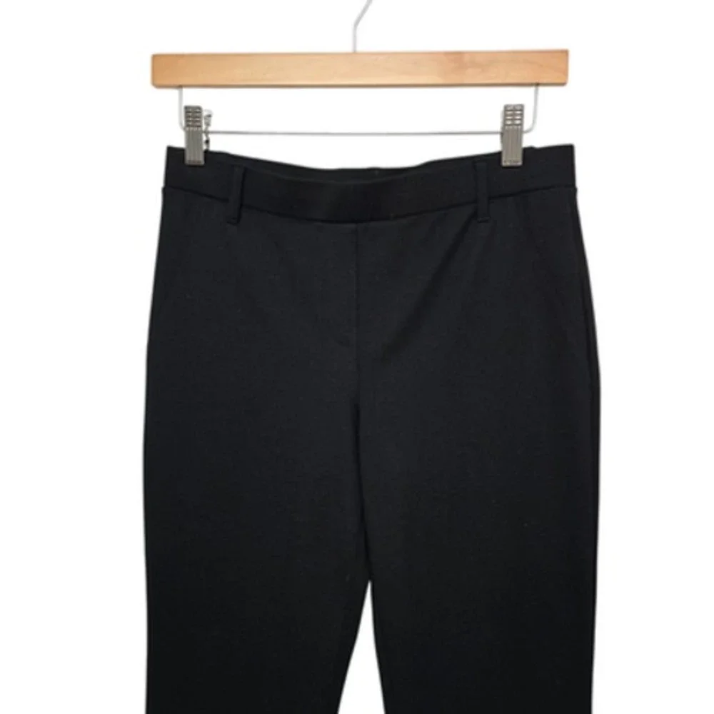 Quince Pants Womens Small Black Stretch Ponte Slim Straight Work Office W-PNT-31